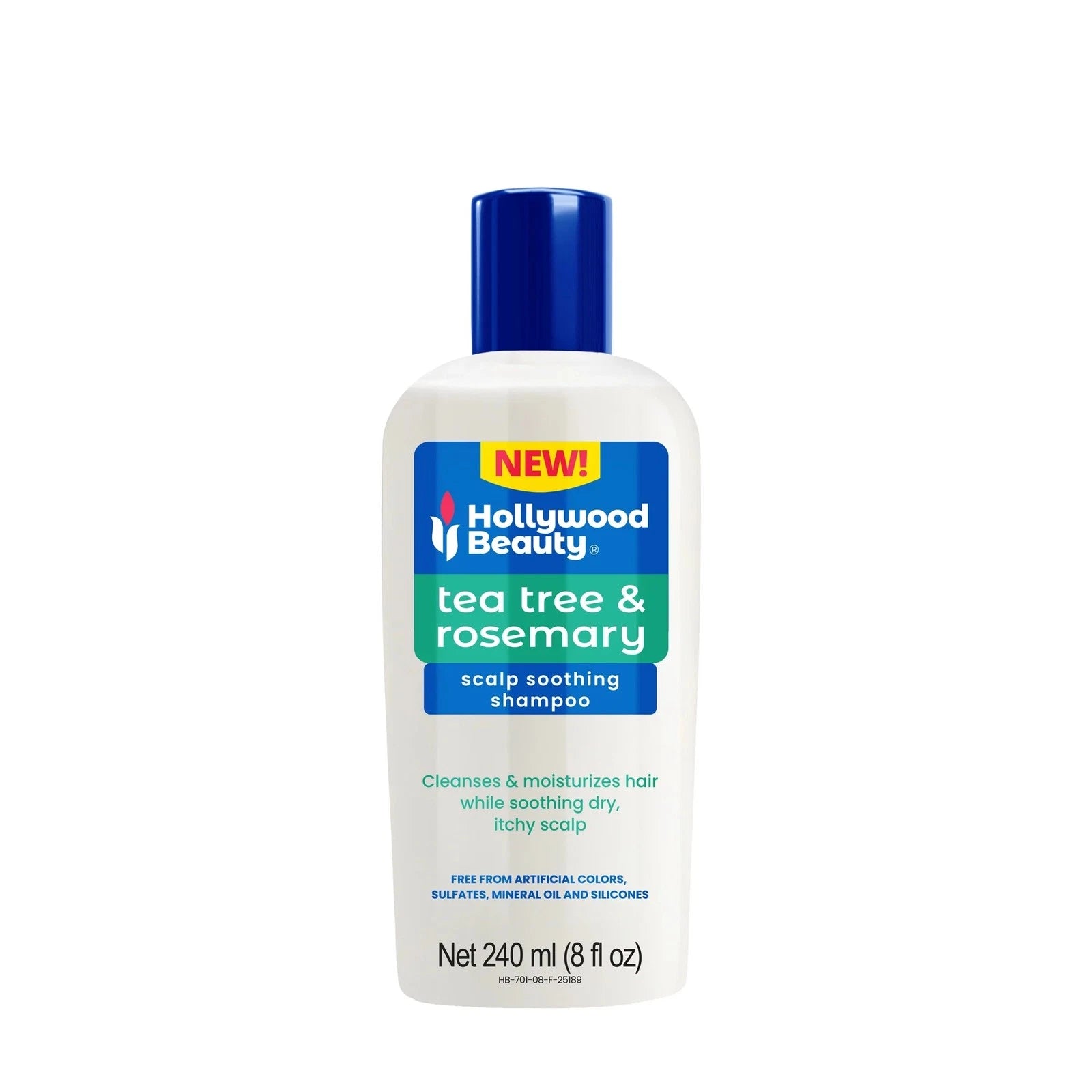 Hollywood Beauty Tea Tree & Rosemary Scalp Soothing Shampoo 8oz